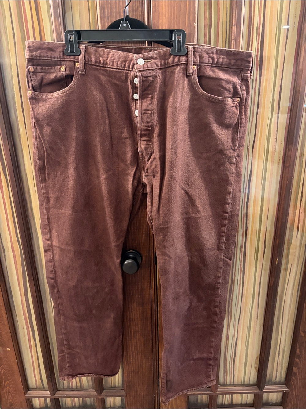 Levi's Men's 501 Straight Jeans in Brown